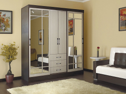 Шкаф-купе комбинированный Маэстро, Венге, Лоредо