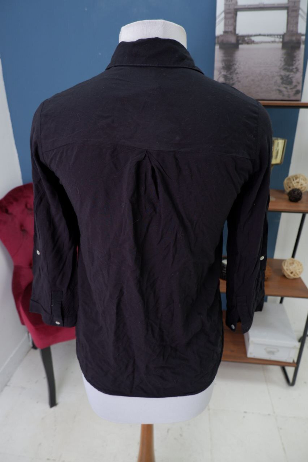 Рубашка Stradivarius из вискозы 44 размер