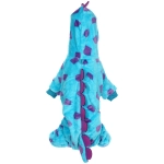 Комбинезон зимний для мелких и средних пород собак «DOG DINO», цвет голубой, размер L