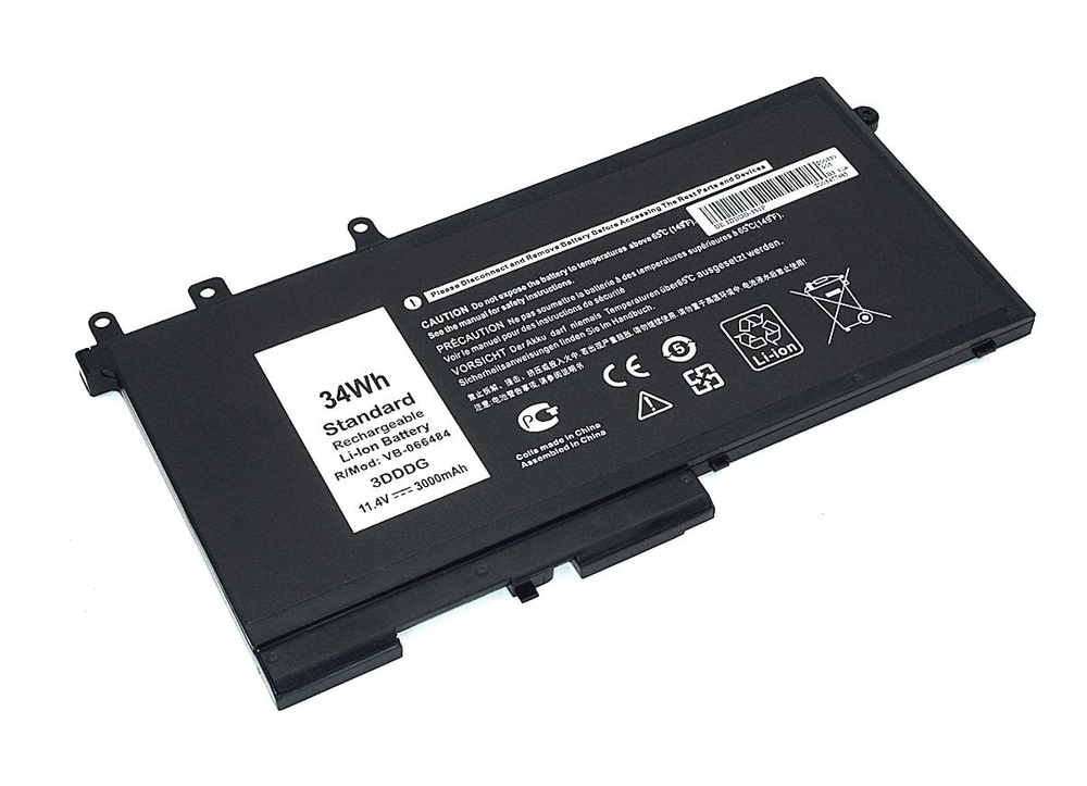 Аккумуляторная батарея для ноутбука Dell E5580 (3DDDG) 11,4V 3000mAh OEM