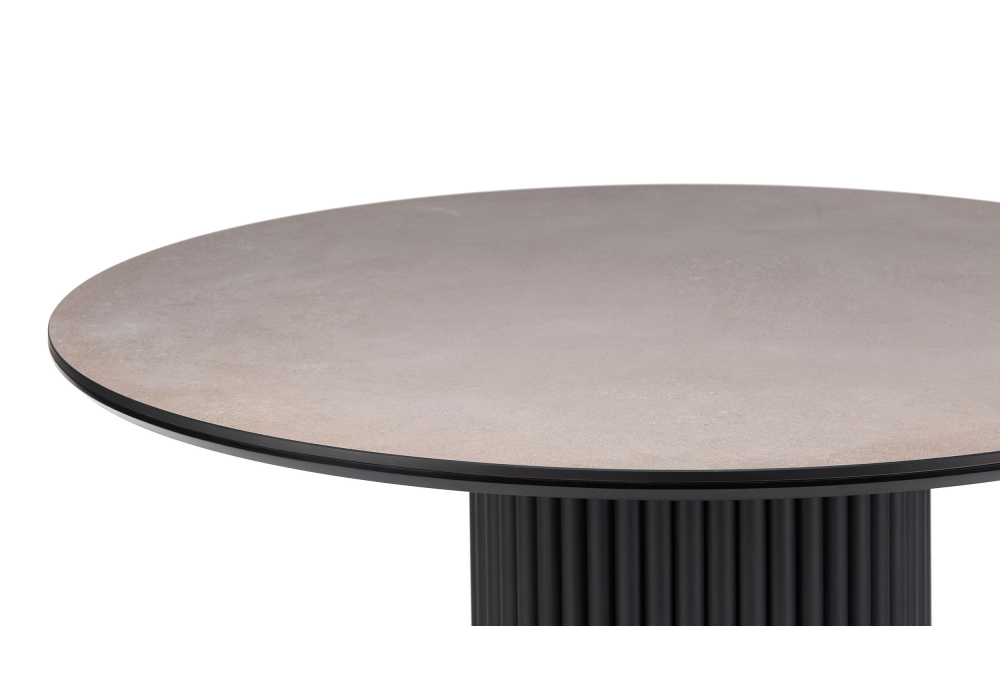 Керамический стол Woodville Барел 110 avenue grey sahara, черный