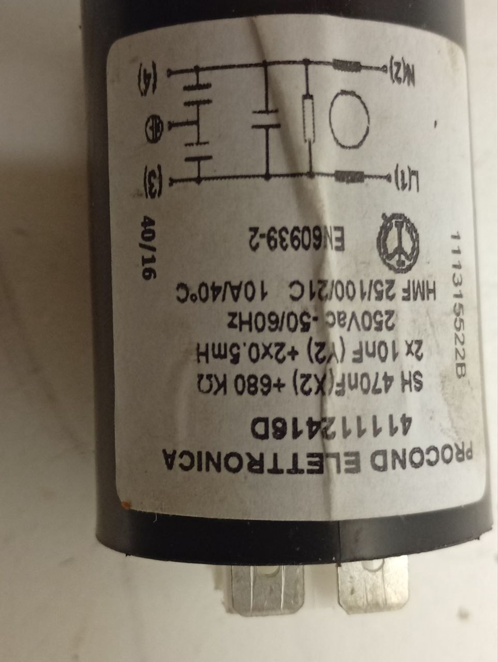 ESL98330 ктп2 Сетевой фильтр для посудомоечной машины Electrolux 411112416 б/у