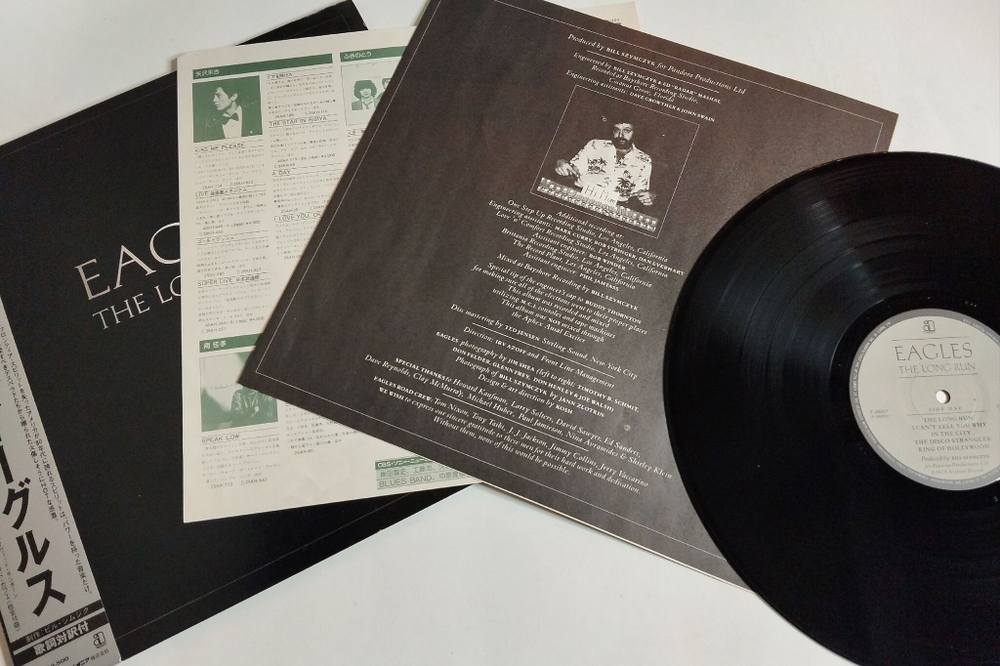 Винтажная виниловая пластинка LP Eagles The Long Run (Japan 1979) (Obi)