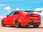 Карбоновый спойлер на крышу багажника P8 для Jaguar XE 2015-2024 Ягуар