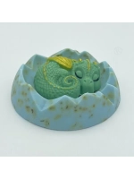 Форма пластиковая Дракон клубочком 55 мм и с полосатым пузиком 65 мм