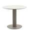 Стол Terano Ø90 см, белая матовая керамика, ножка латте