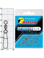 Карабин с вертлюгом для рыбалки SY-3023 №05 (упк. 8 шт.)