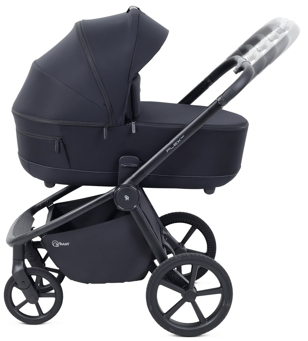 Детская коляска Rant Flex Therm Soft 3 в 1 с автокреслом Miro Black Midnight Black