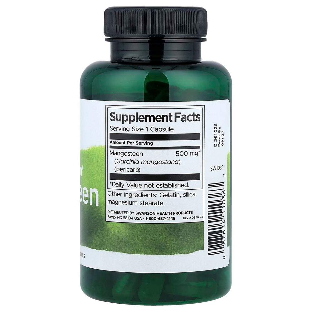 Swanson, Full Spectrum® мангостан, 500 мг, 100 капсул