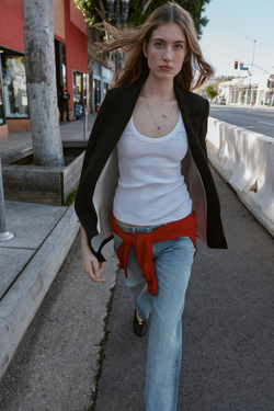 ZARA БЛЕЙЗЕР С ПРИНТОМ НА МАНЖЕТАХ, ЧЕРНЫЙ