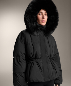 Oysho Короткий пуховик с наполнителем из 100%-го пуха, черный