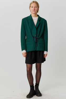 Винтажный изумрудный жакет