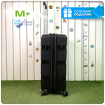 Средний чемодан Mironpan 95, Черный, с расширителем