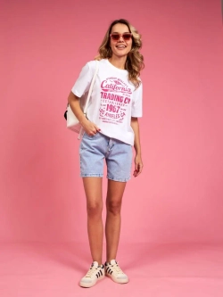 Футболка калифорния женская оверсайз с принтом