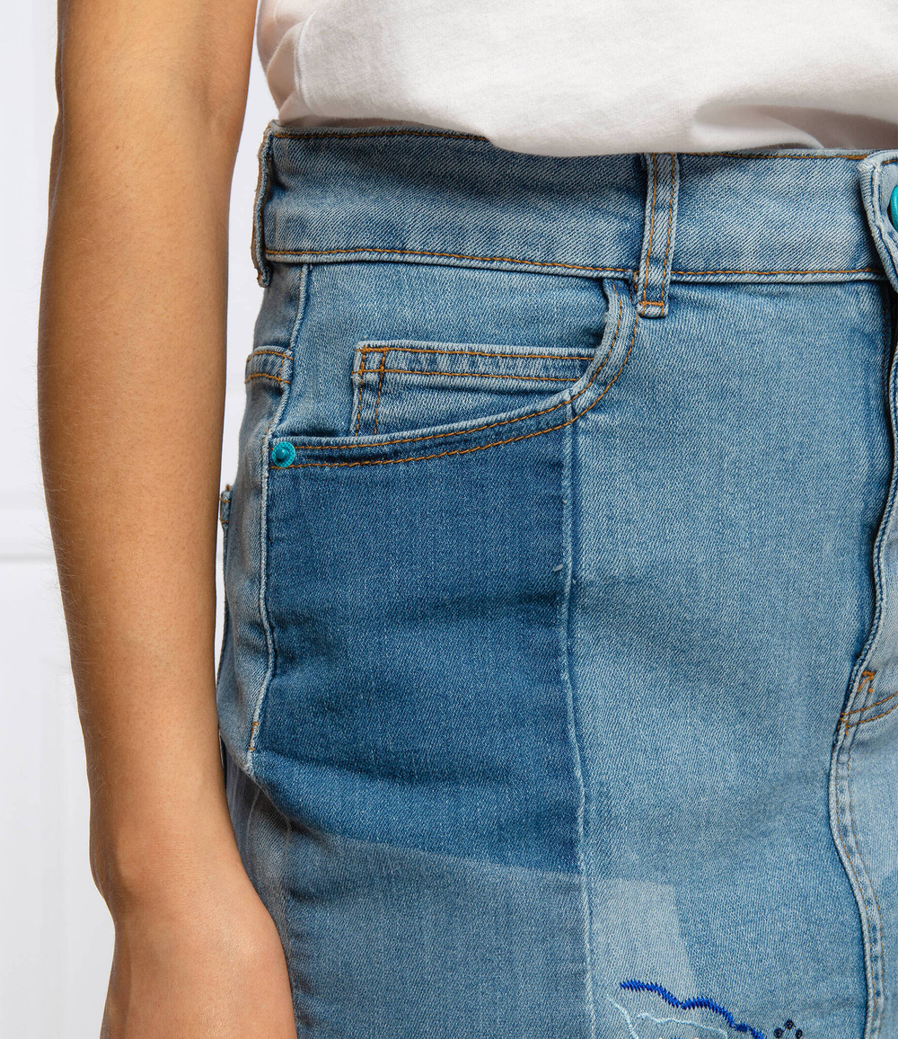 юбка fal_be Desigual - голубой(21SWFD02)