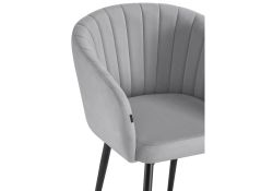 Стул на металлокаркасе Моншау velutto 52 / черный