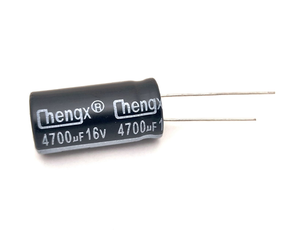 Конденсатор электролитический 16В-4700мкФ (4700uF-16V, -40+105C)
