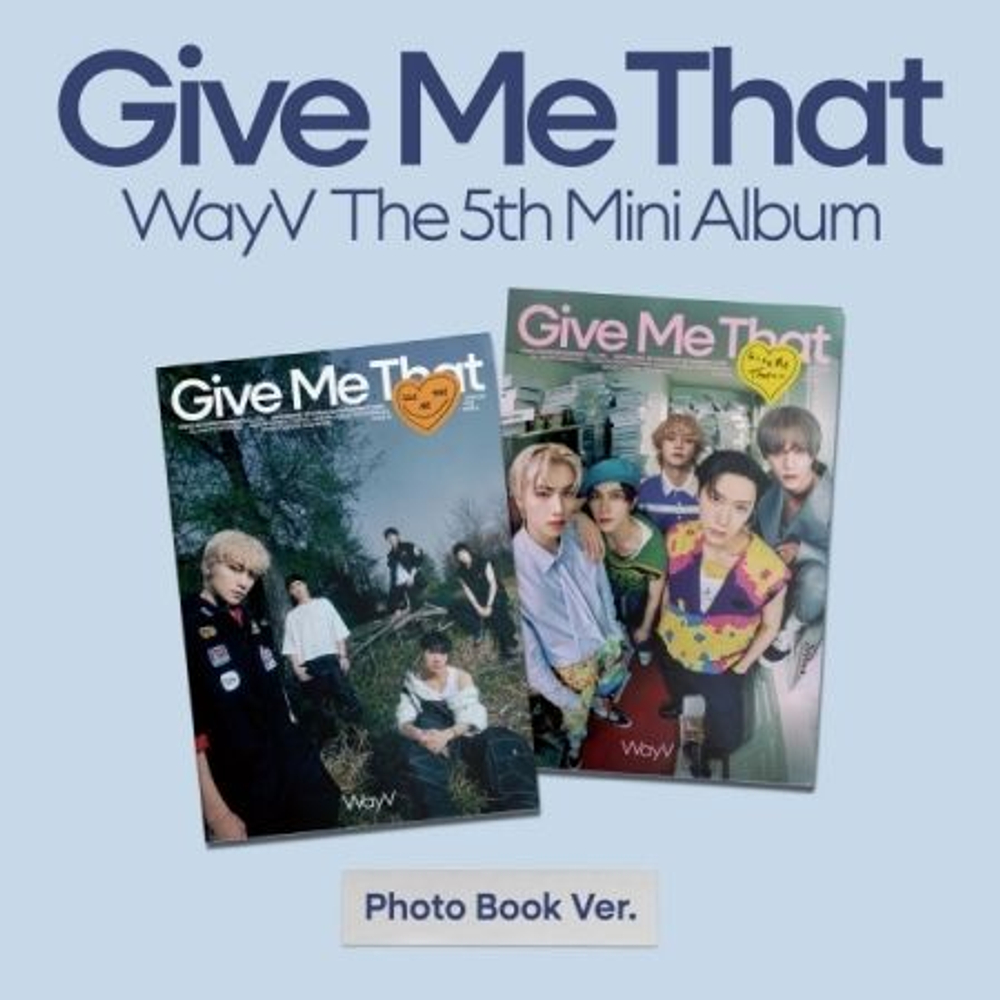 Альбом WAYV - GIVE ME THAT 5th Mini Album PHOTOBOOK RANDOM Version