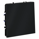 Выключатель с самовозвратом встраиваемый VOLTUM S70 одноклавишный 10А, (графит)