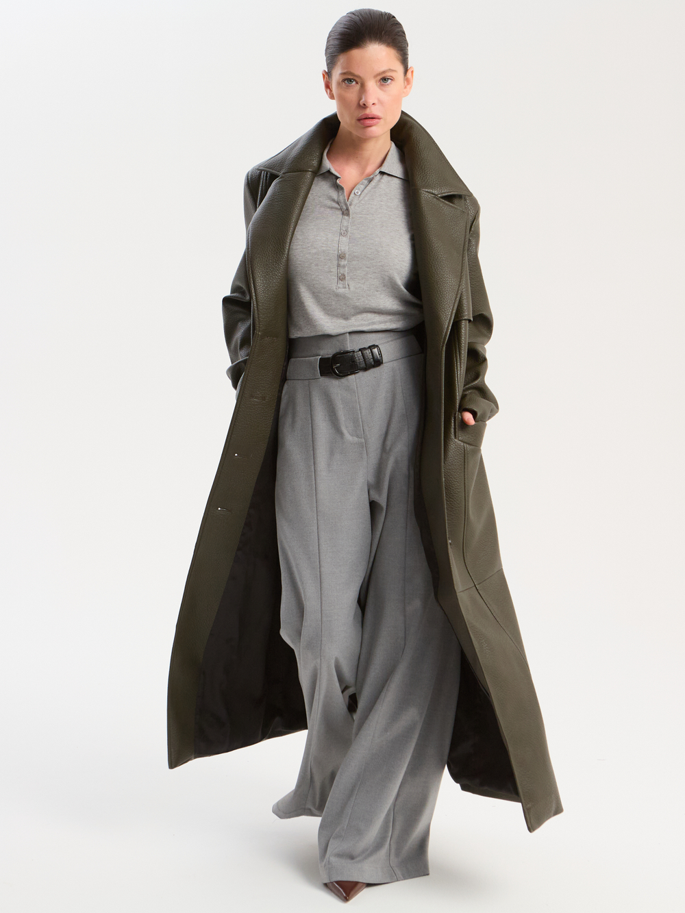 Брюки на высокой посадке