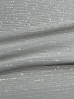 Сетка п/э с пайетками айвори