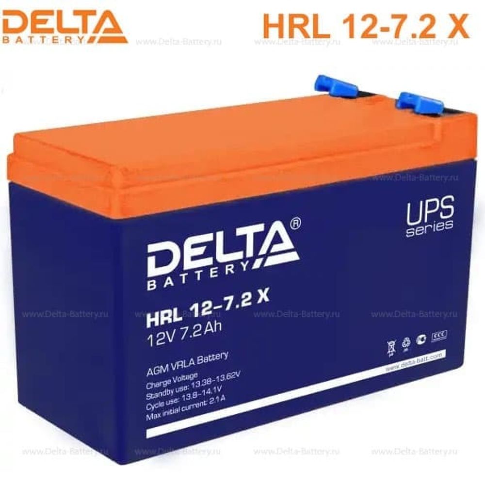 Аккумуляторная батарея Delta HRL 12-7.2 X (12V / 7.2Ah)