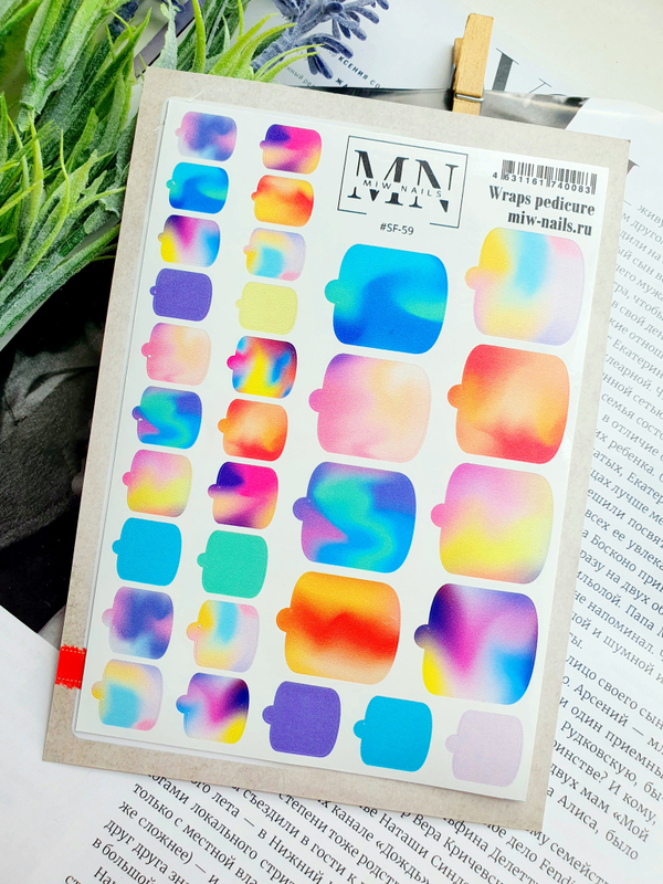 Плёнки для педикюра Wraps stickers SF-59