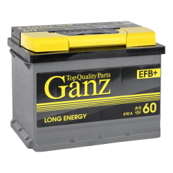Аккумулятор GANZ EFB 60 А/ч прямой L+ 242x175x190 L2 EN 610 А