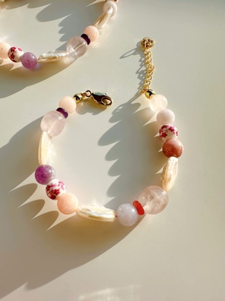 Браслет Майя из жемчуга и камней