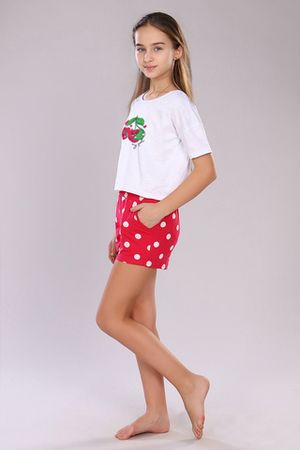 Пижама с шортами для девочки 15239