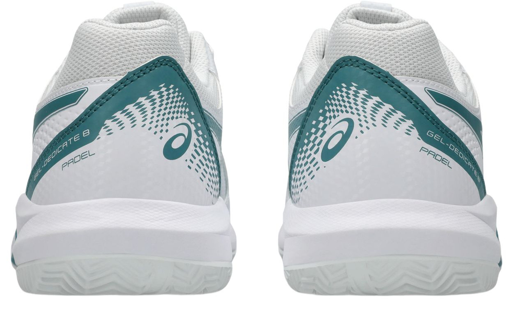 Мужские кроссовки для Падел Asics Gel-Dedicate 8 Padel - white/misty pine