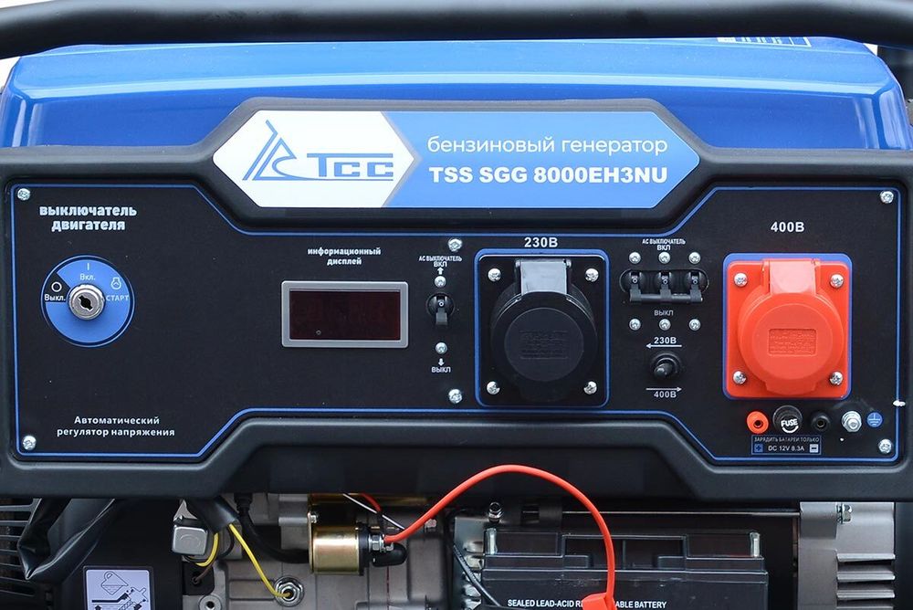 Бензогенератор TSS SGG 8000EH3NU - [7.8 кВт / 220V / 380V]