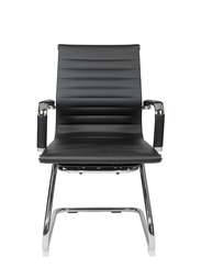 Кресло офисное Техно CF черная экокожа хром