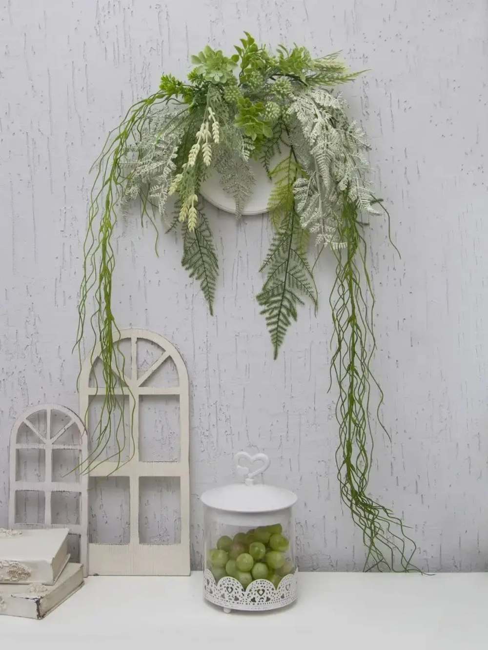 Искусственное растение в кашпо "Папоротники"