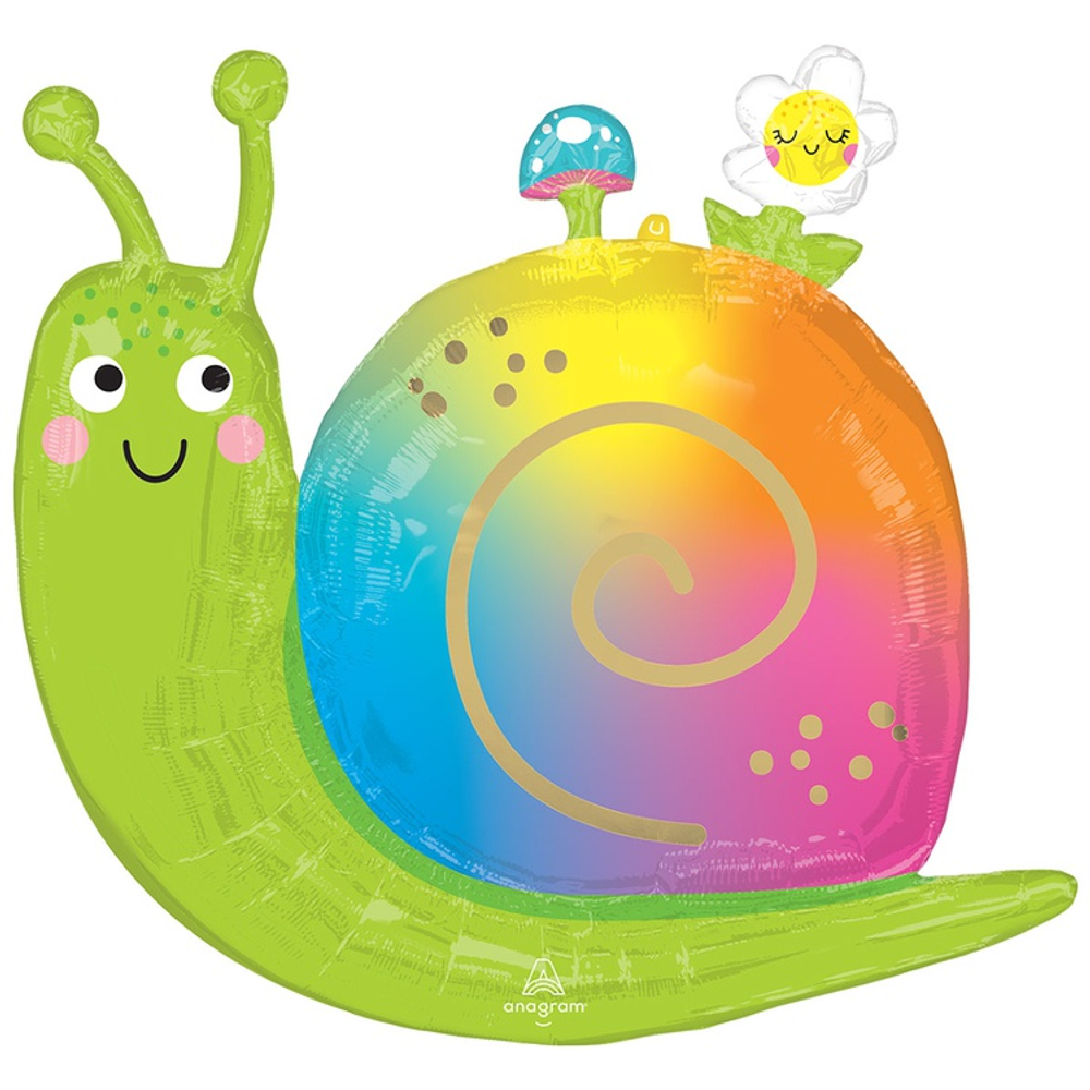 Шар Фольгированный Улитка счастливая (Ассорти)