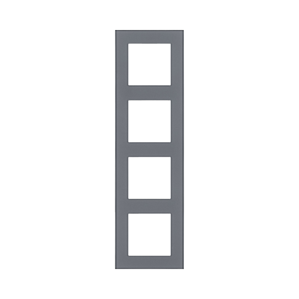 Рамка 4-постовая, стекло серый Kollinger Asthetik AS4GY