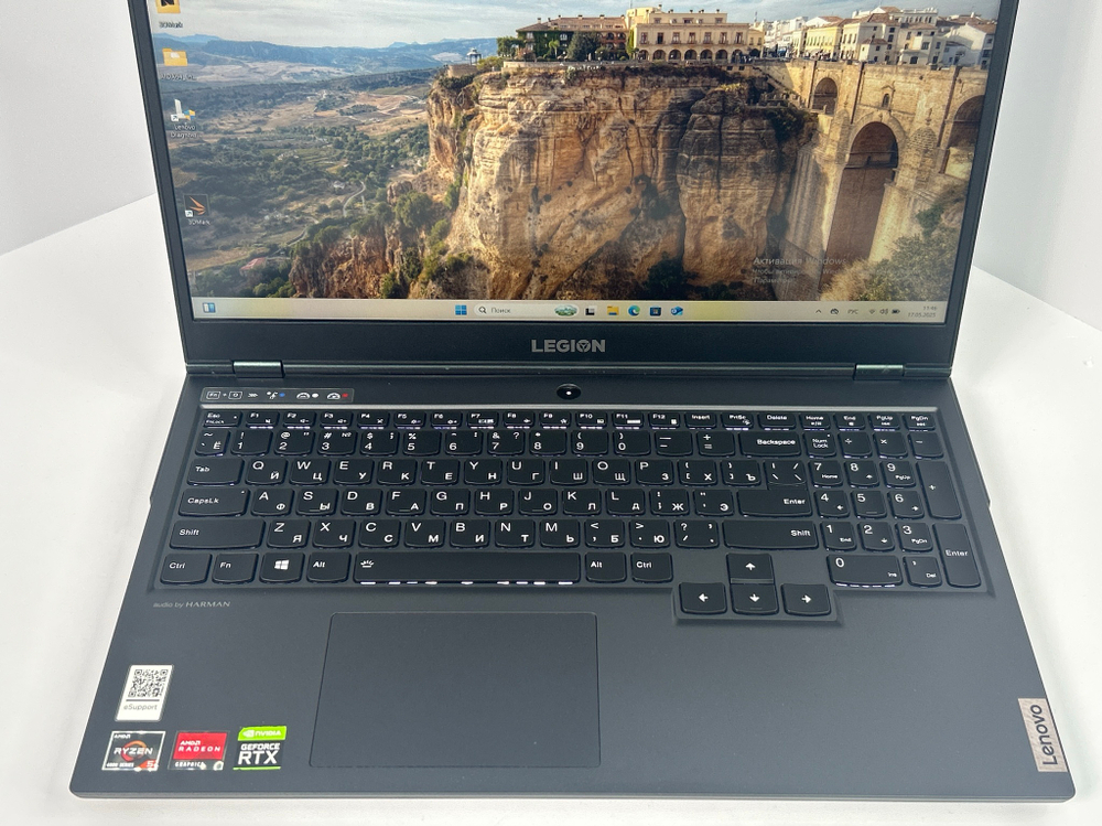 Ноутбук Lenovo Legion 5-15ARH05H (82B1000SRK) 15.6 "/ AMD Ryzen 5 4600H/RAM 16 GB/SSD 512 GB/RTX2060 6G/1920х1080/IPS 144Hz/DOS/Подсветка кл-ры:LED/черный. Состояние: B1