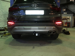 Фаркоп Sheriff для Hyundai Santa Fe IV (TM) 2018- (паспорт и сертификат в комплекте)(без электрики)арт.3877.12