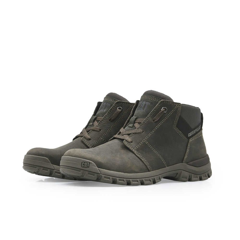 CAT Work Boots Men"s High top Gray