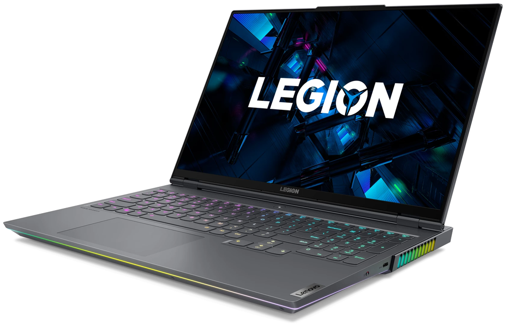 Ноутбук игровой Lenovo Legion 7 16ITHg6 (82K60076RK) 16"/Intel Core i7 11800H /RAM 32 GB/SSD 1TB/Nvidia RTX3080 16GB/2560x1600/IPS 165Hz/DOS/Подсветка кл-ры: RGB/темно-серый. Состояние: B1