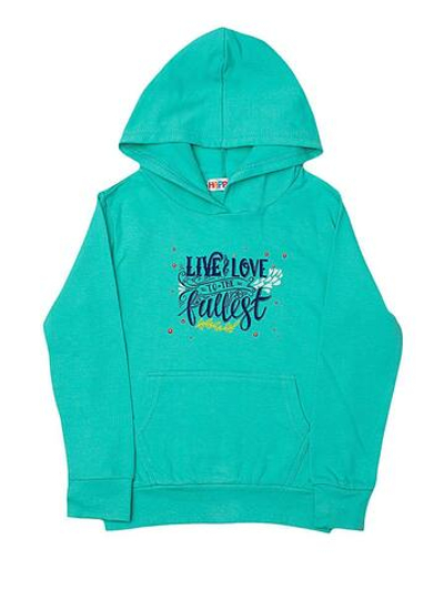 Толстовка с капюшоном "Bullest" HK16 104-110 дев.зелен.