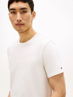 Футболка Tommy Hilfiger Archive Tonal Logo Heavyweight Ivory