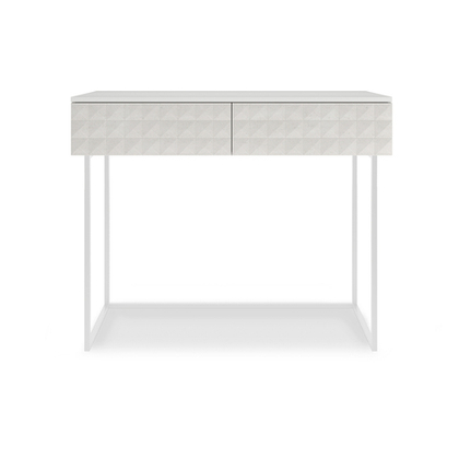 Туалетный столик консоль SIMPLE 7011 эко (Травертин-Белая)