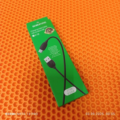 Кабель Borofone BX19 MicroUSB 2.4A черный 1м