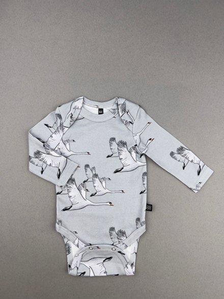 Боди с длинным рукавом LooJoo Журавли