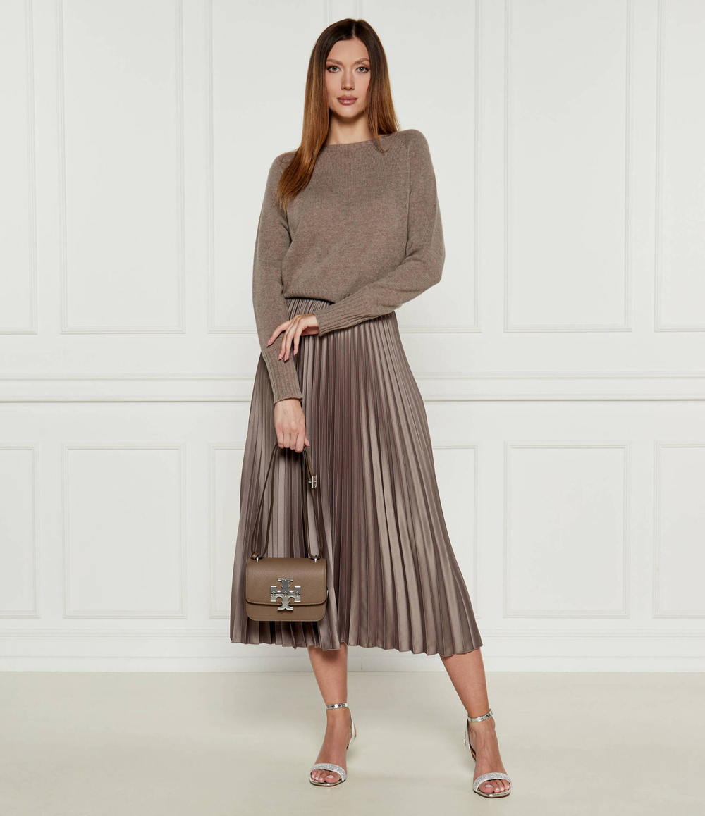 Кожаная сумка через плечо ELEANOR TORY BURCH - бежевый(155671)