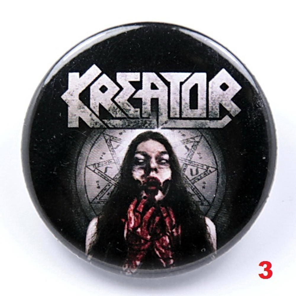 Значок Kreator (36мм) ( в ассортименте )