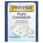 Twinings, травяной чай, чистая ромашка, без кофеина, 25 чайных пакетиков, 37 г (1,32 унции)