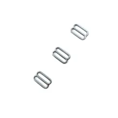 Регулятор для бретели серебро 15 мм