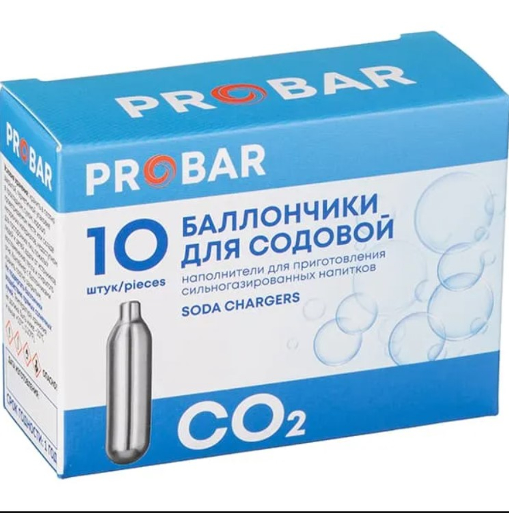 Баллончики для газирования воды CO2 Probar